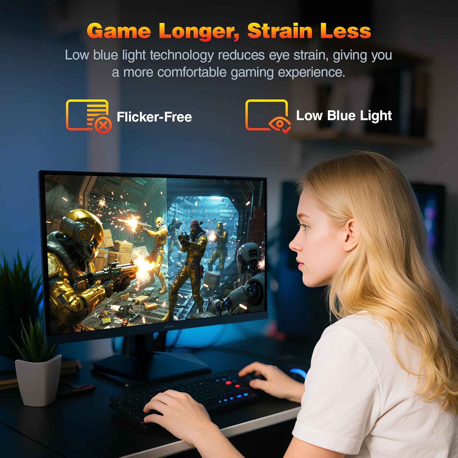 KOORUI 24.5 INCH FHD 1920X1080 200HZ 1MS IPS PANEL GAMING MONITOR G2511P thumbnail 11