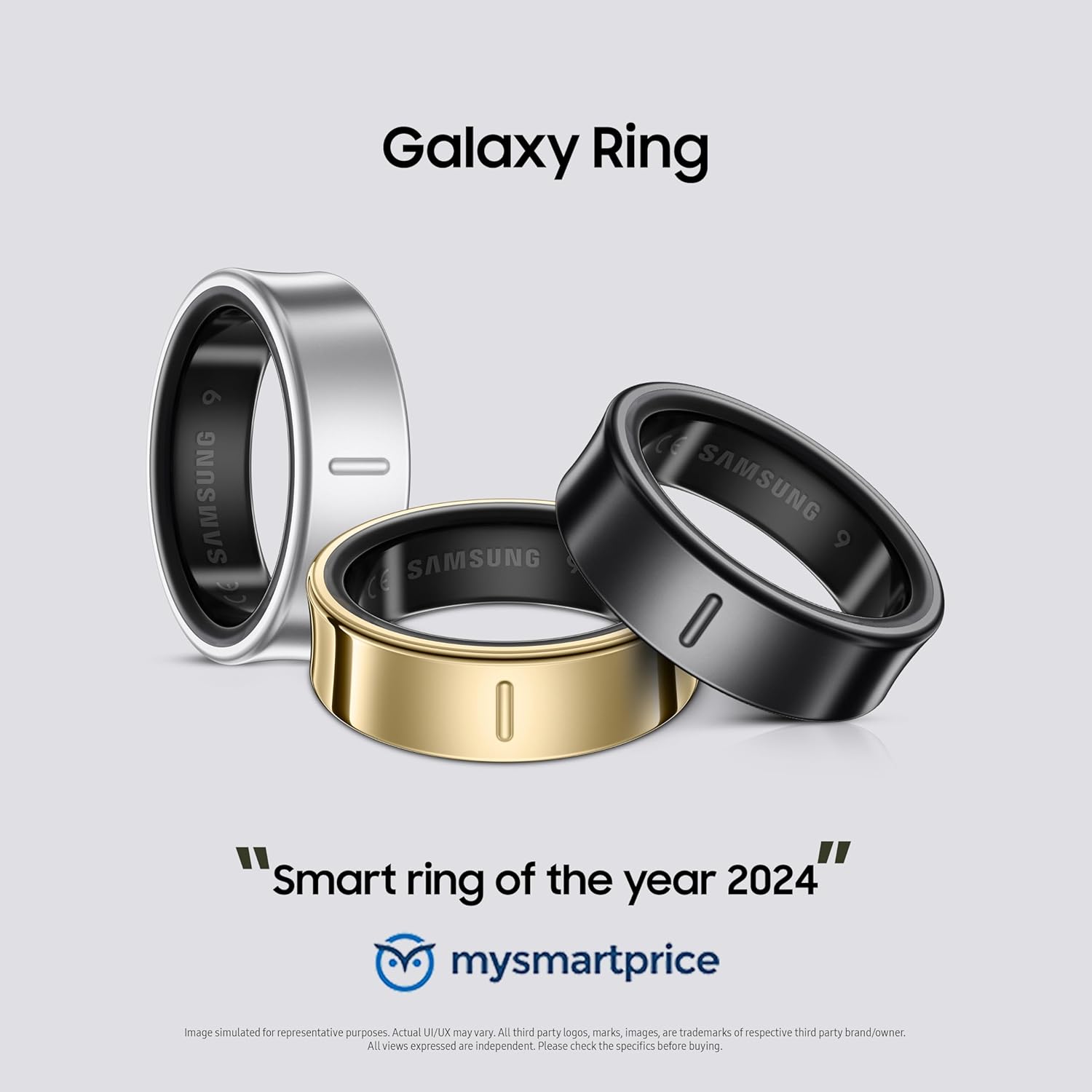 SAMSUNG GALAXY SMART RING SIZE 9 TITANIUM BLACK SM-Q509NZKAMEA thumbnail 6