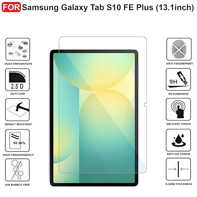 SAMSUNG GALAXY S10 FE PLUS CLEAR GLASS SCREEN PROTECTER thumbnail 4