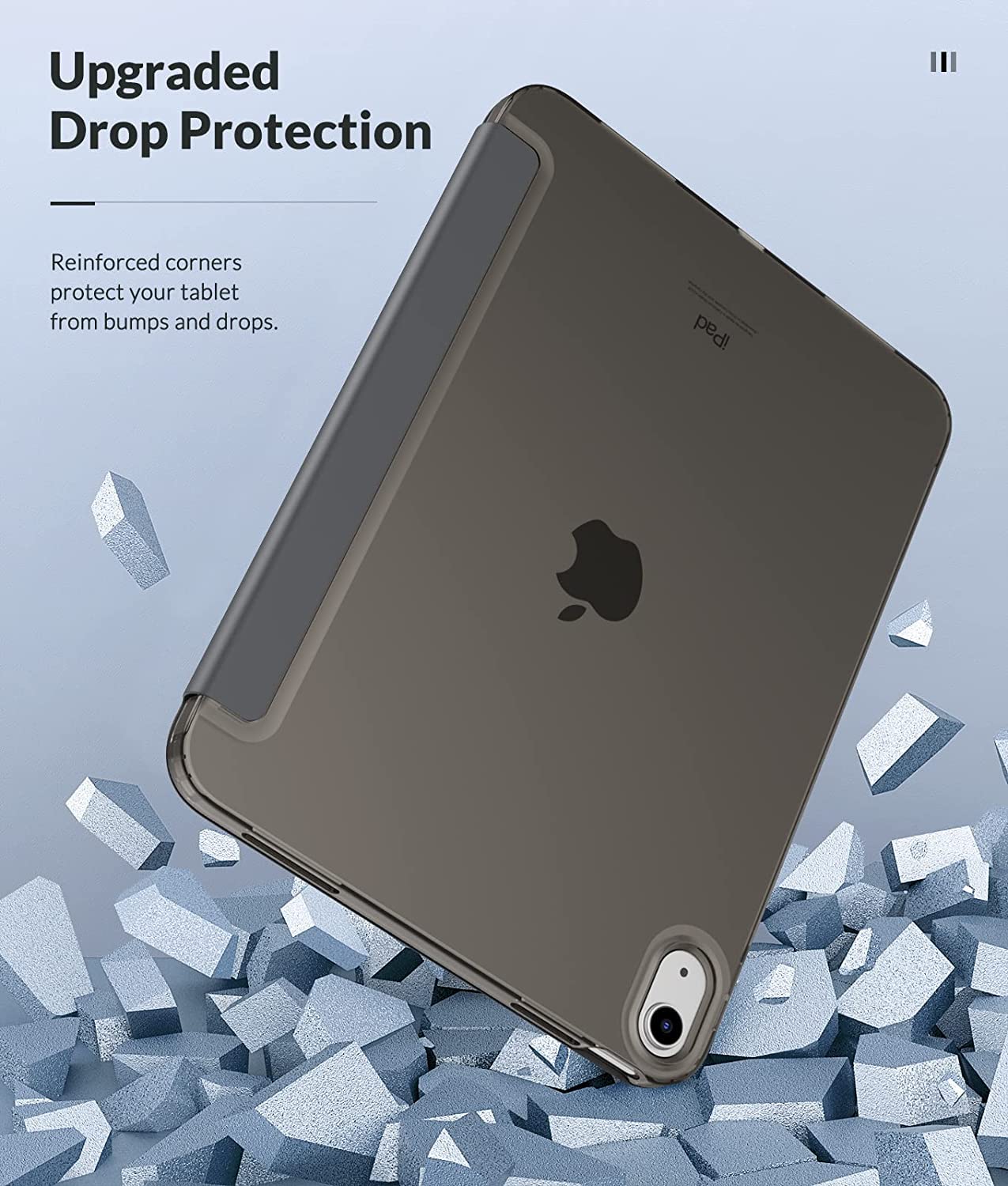 FASHION APPLE IPAD 10TH GEN 10.9 INCH LEATHER CASE GRAY thumbnail 7