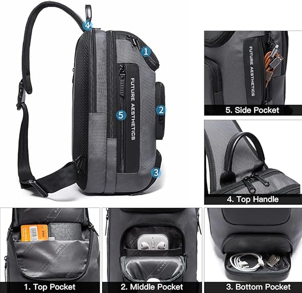BANGE BACKPACK GRAY BG-7086 thumbnail 3