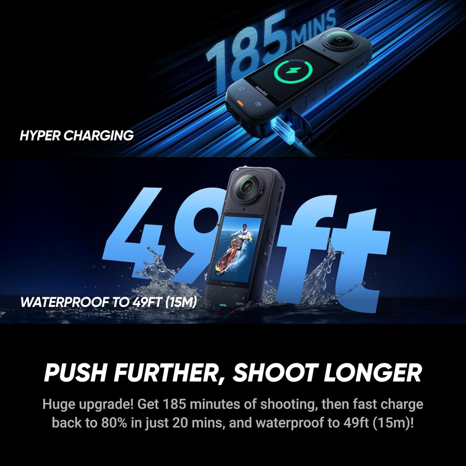 INSTA360 X5 8K 360° ACTION CAMERA BMW EDITION BLACK CINSAAHA thumbnail 3