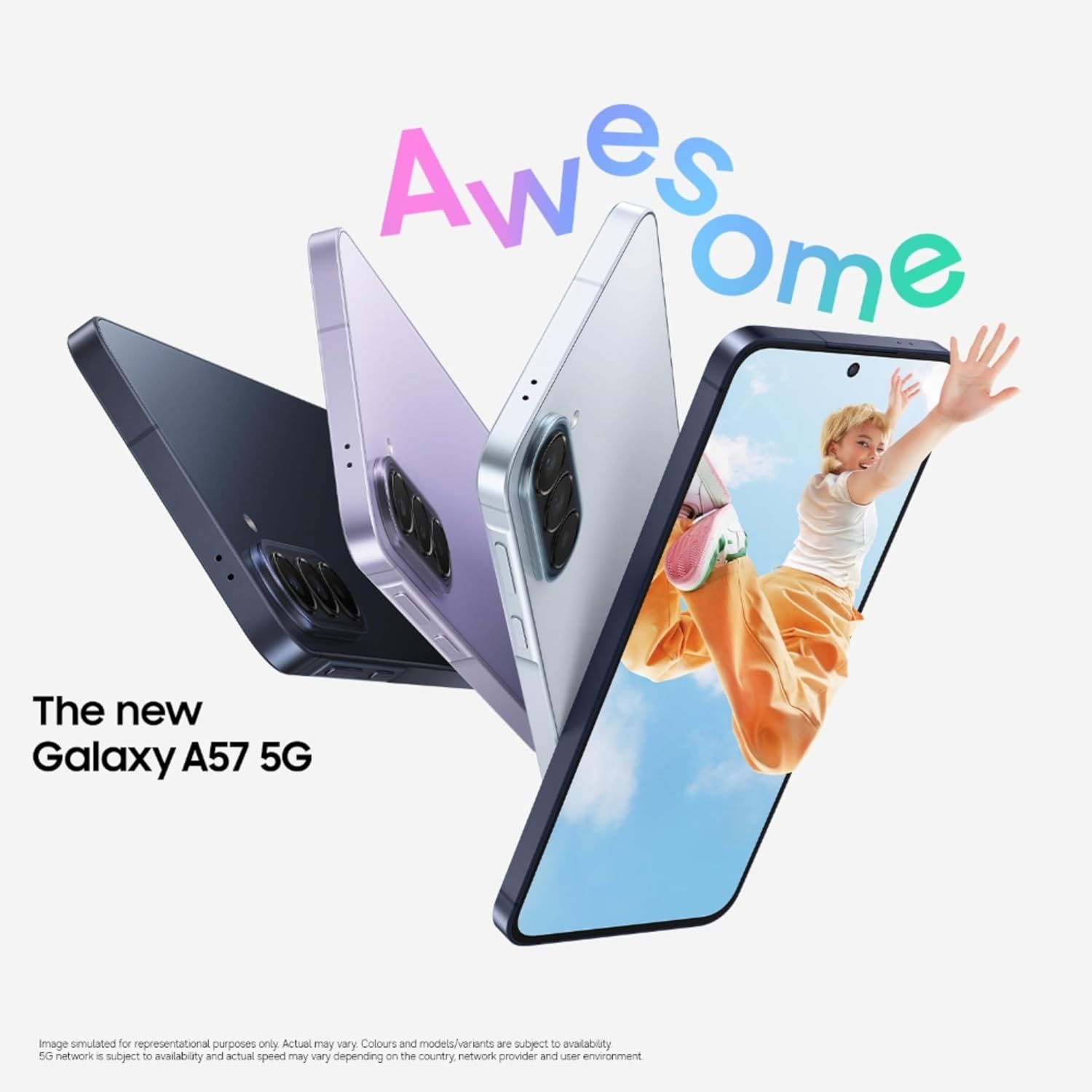 SAMSUNG GALAXY A57 5G 8GB+256GB AWESOME LILAC SM-A576B-DS thumbnail 2