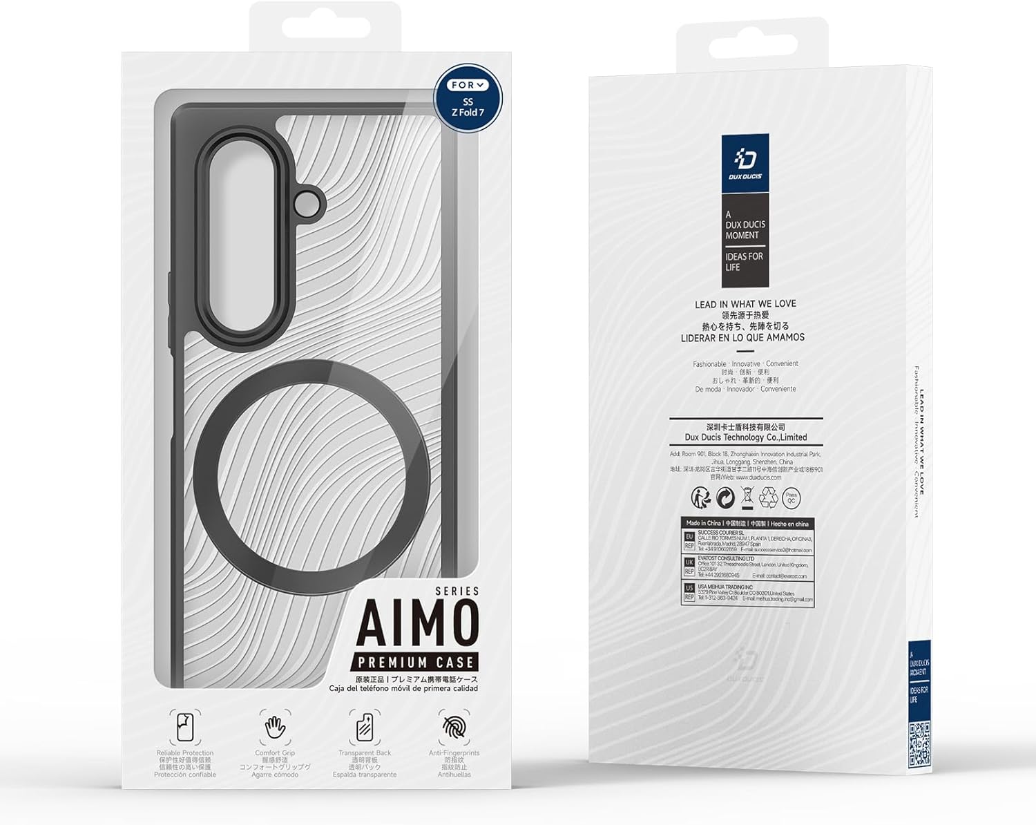 DUXDUCIS SAMSUNG Z FOLD 7 AIMO MAG CASE BLACK AIMO-0337 thumbnail 9