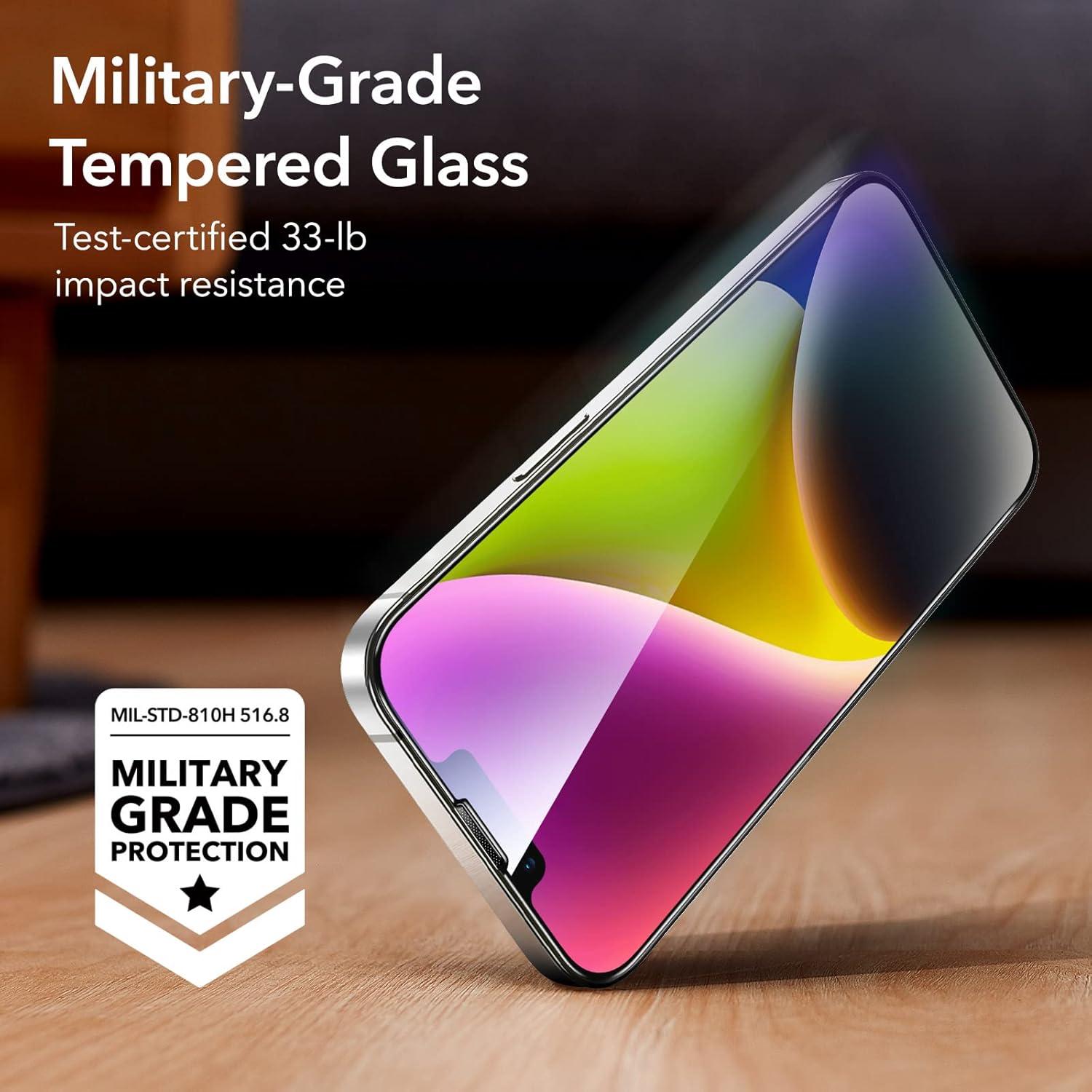 ESR IPHONE 14 PLUS SCREEN SHIELD TEMPERED GLASS SCREEN PROTECTOR ( PACK 1 ) CLEAR thumbnail 3