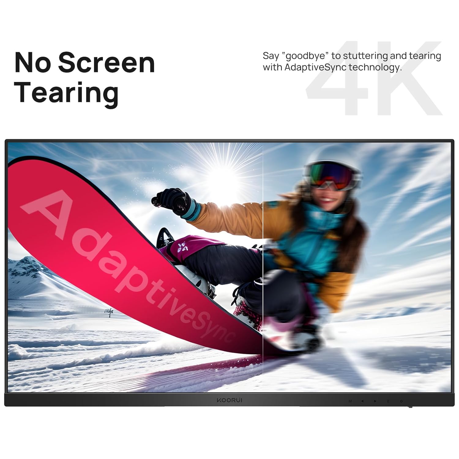 KOORUI 27-INCH UHD 3840X2160 60HZ 5MS IPS PANEL BUSINESS MONITOR N07 thumbnail 2