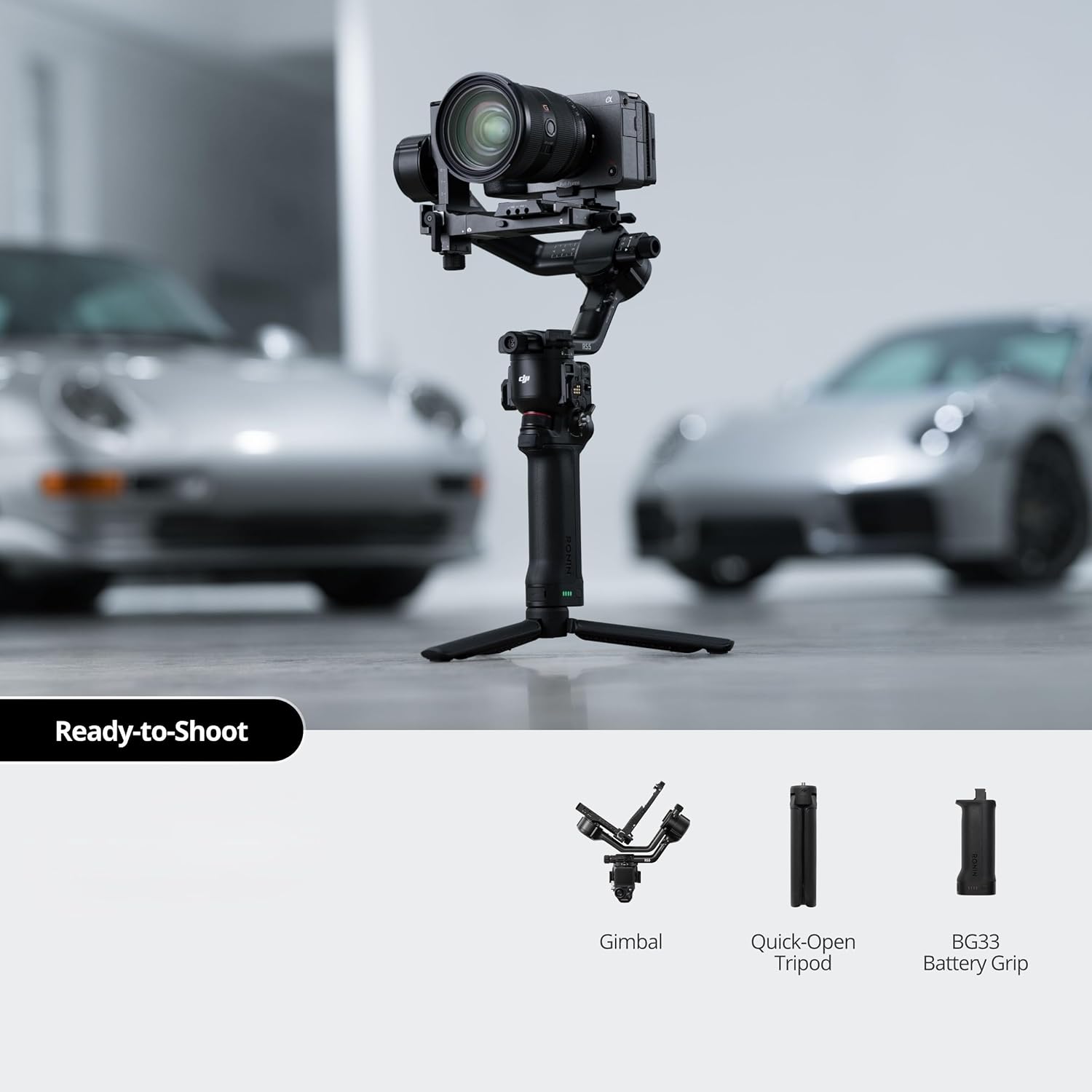 DJI RS 5 GIMBAL STABILIZER 2ND GEN AUTOMATED AXIS LOCKS BLACK thumbnail 4