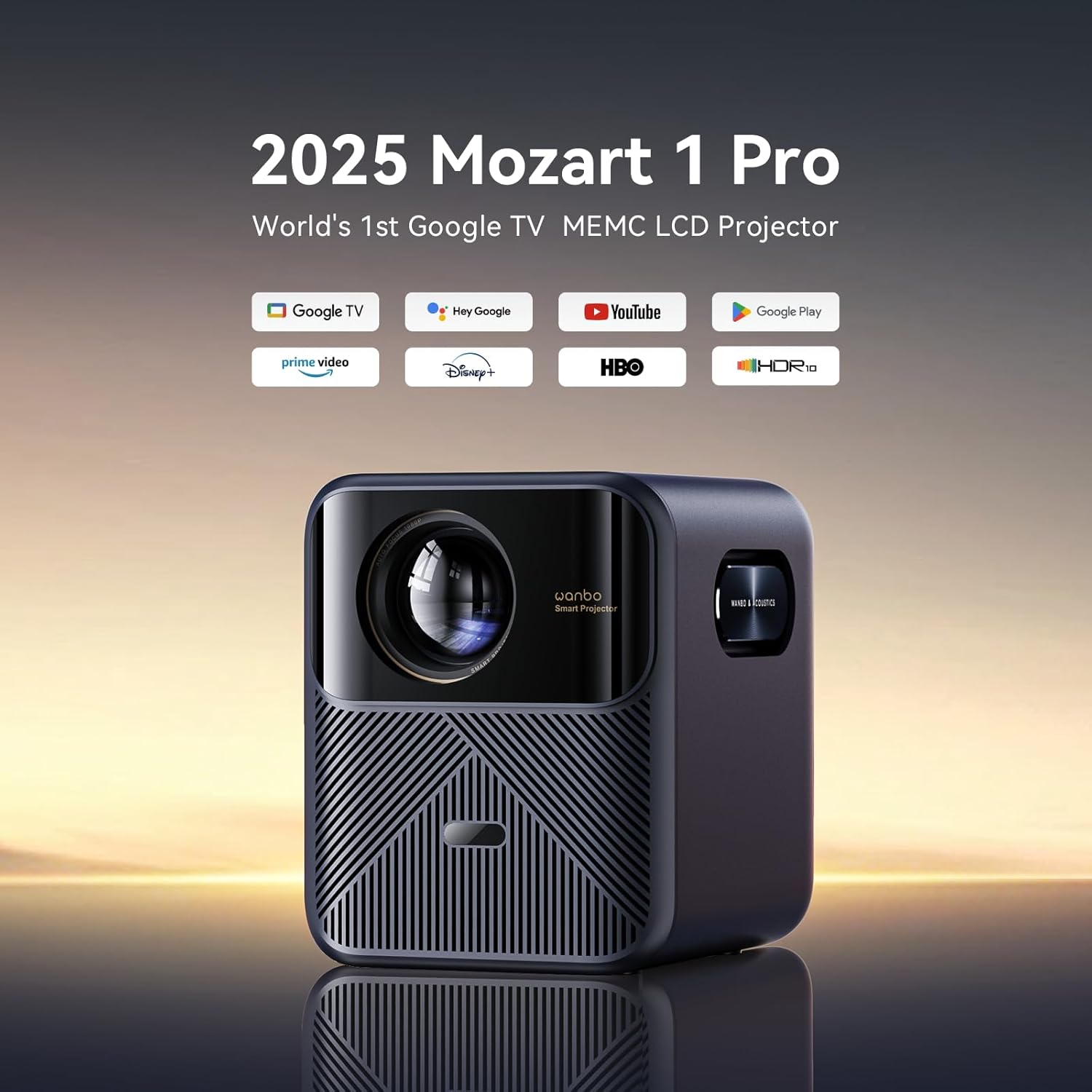 WANBO Mozart 1 Pro Projector 2025 Full HD Android TV