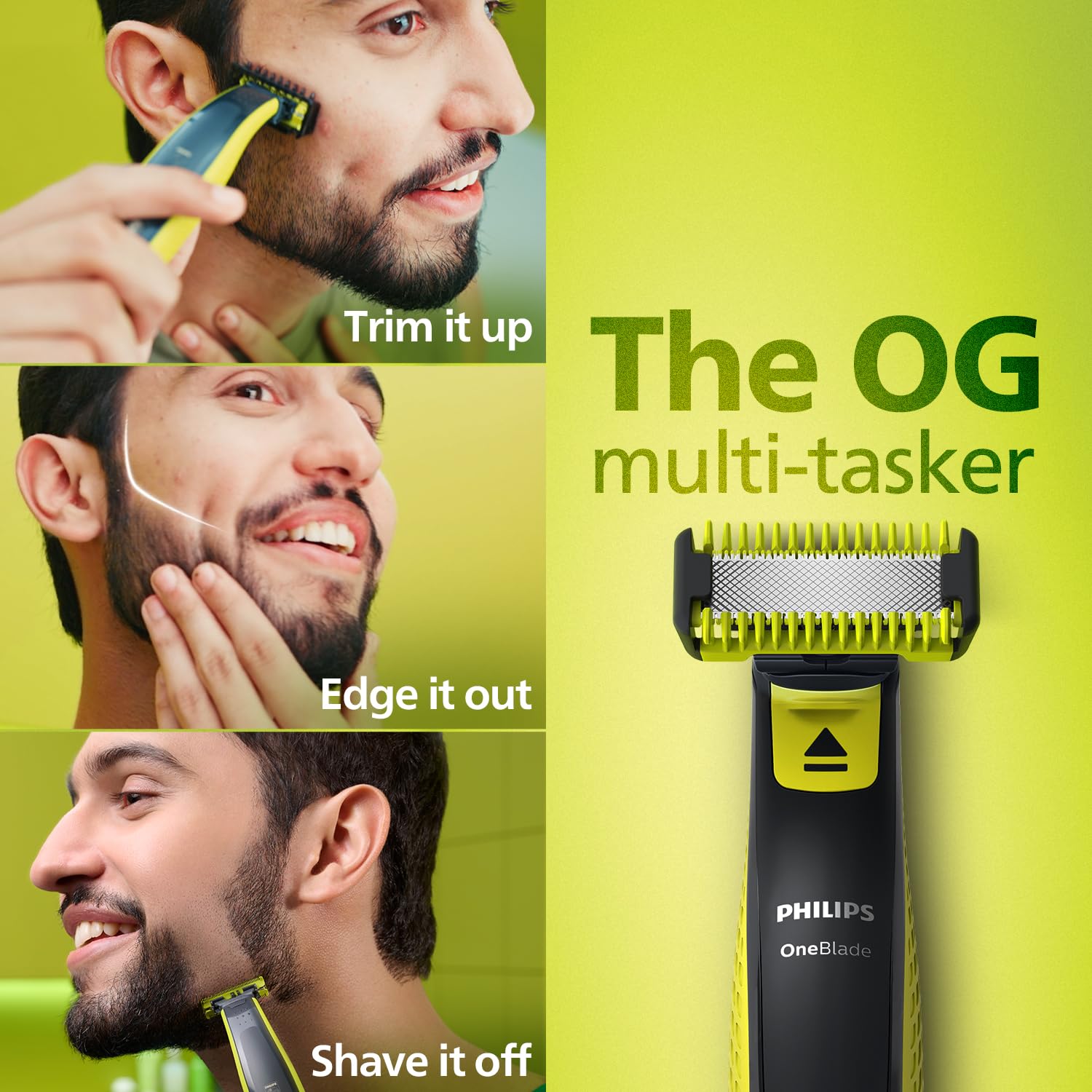PHILIPS ONE BLADE GROOMING KIT WITH DUAL PROTECTION TECHNOLOGY CHARCOAL GREY QP282410 thumbnail 3