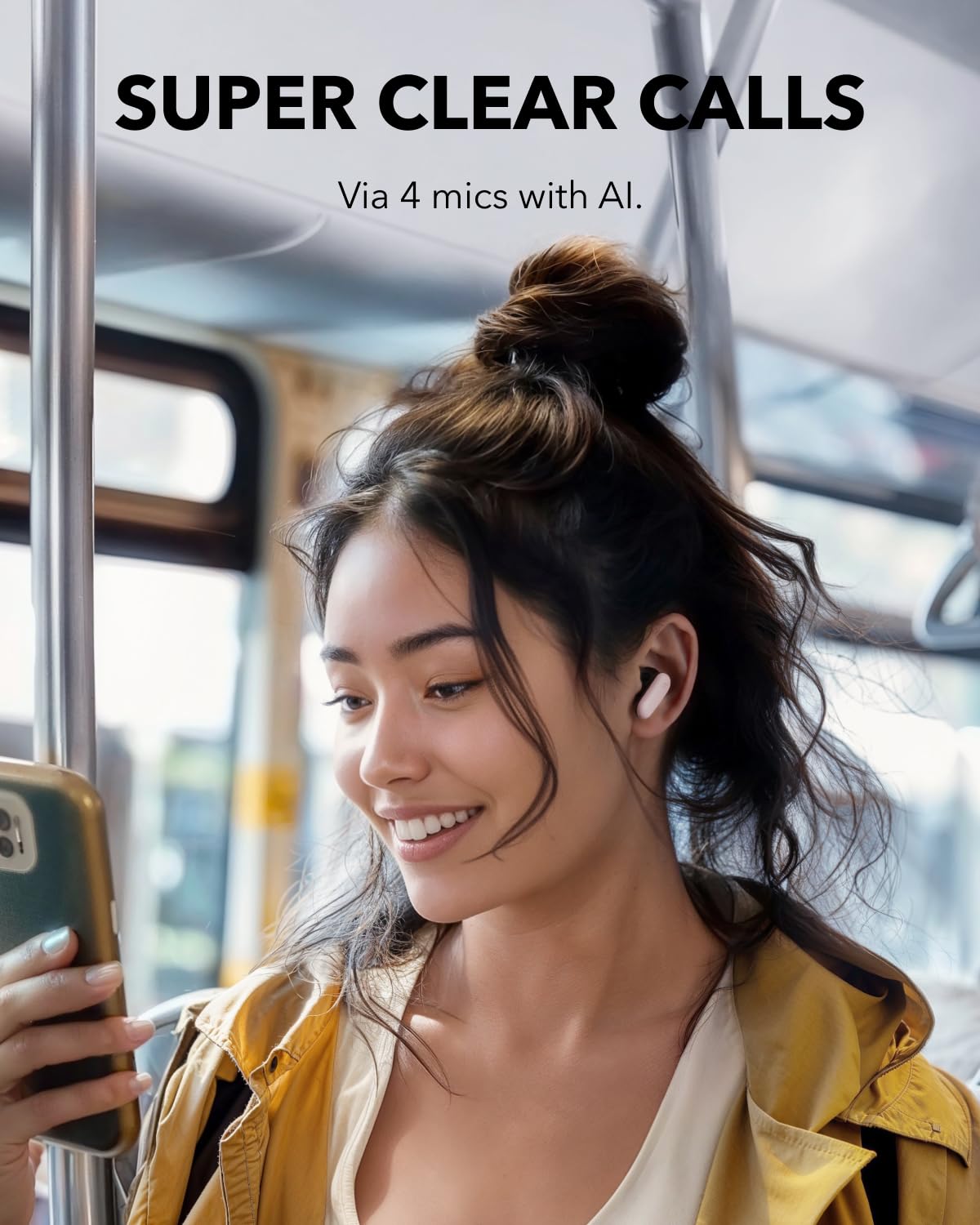 ANKER SOUNDCORE NOICE CANCELLING WIRELESS EARBUDS R50I PINK A3959H51 thumbnail 7