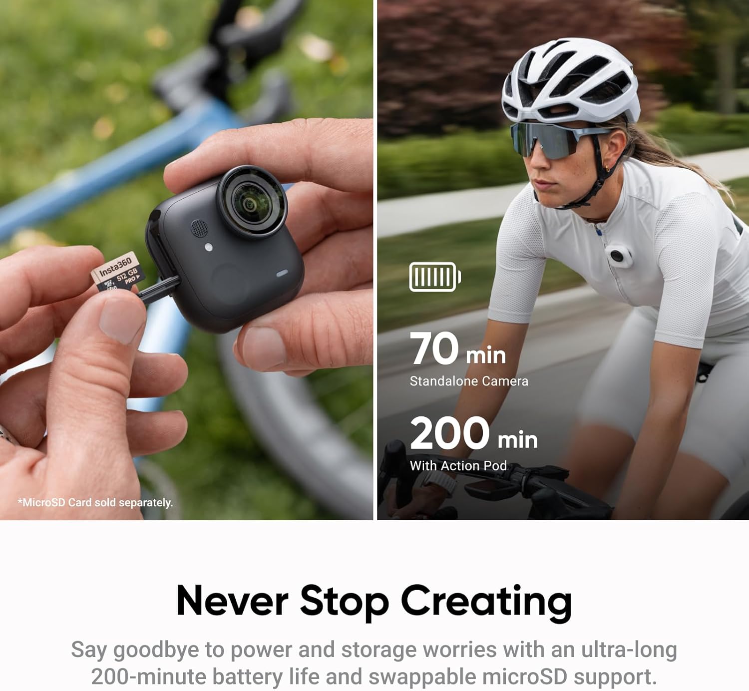 INSTA360 GO ULTRA ACTION CAMERA 4K CREATOR BUNDLE WHITE GOULTRA05 thumbnail 7