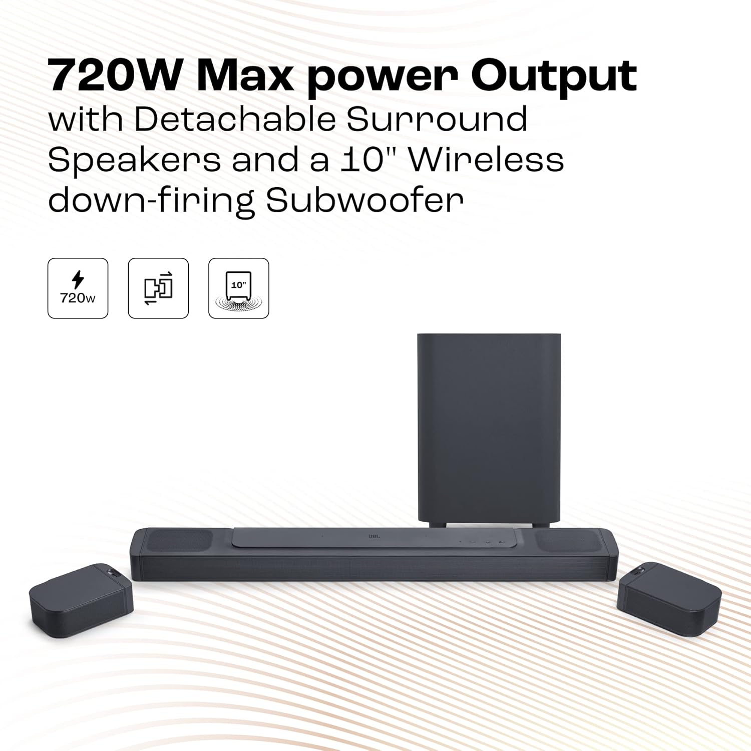 JBL SOUND BAR 800 MK2 7.1 SPEAKER BLACK thumbnail 3