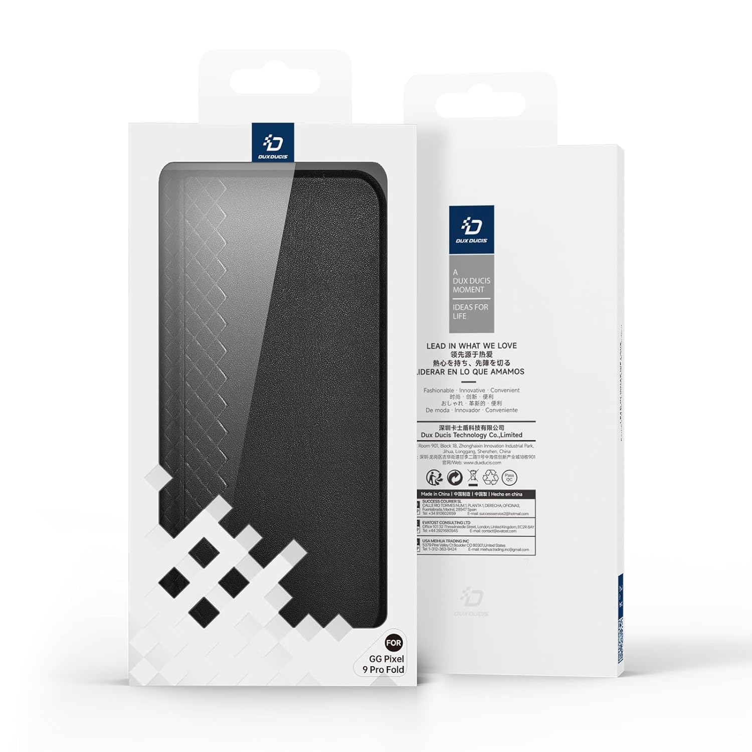 DUXDUCIS BRIL SERIES PIXEL FOLD CASE BLACK BRIL0028 thumbnail 9