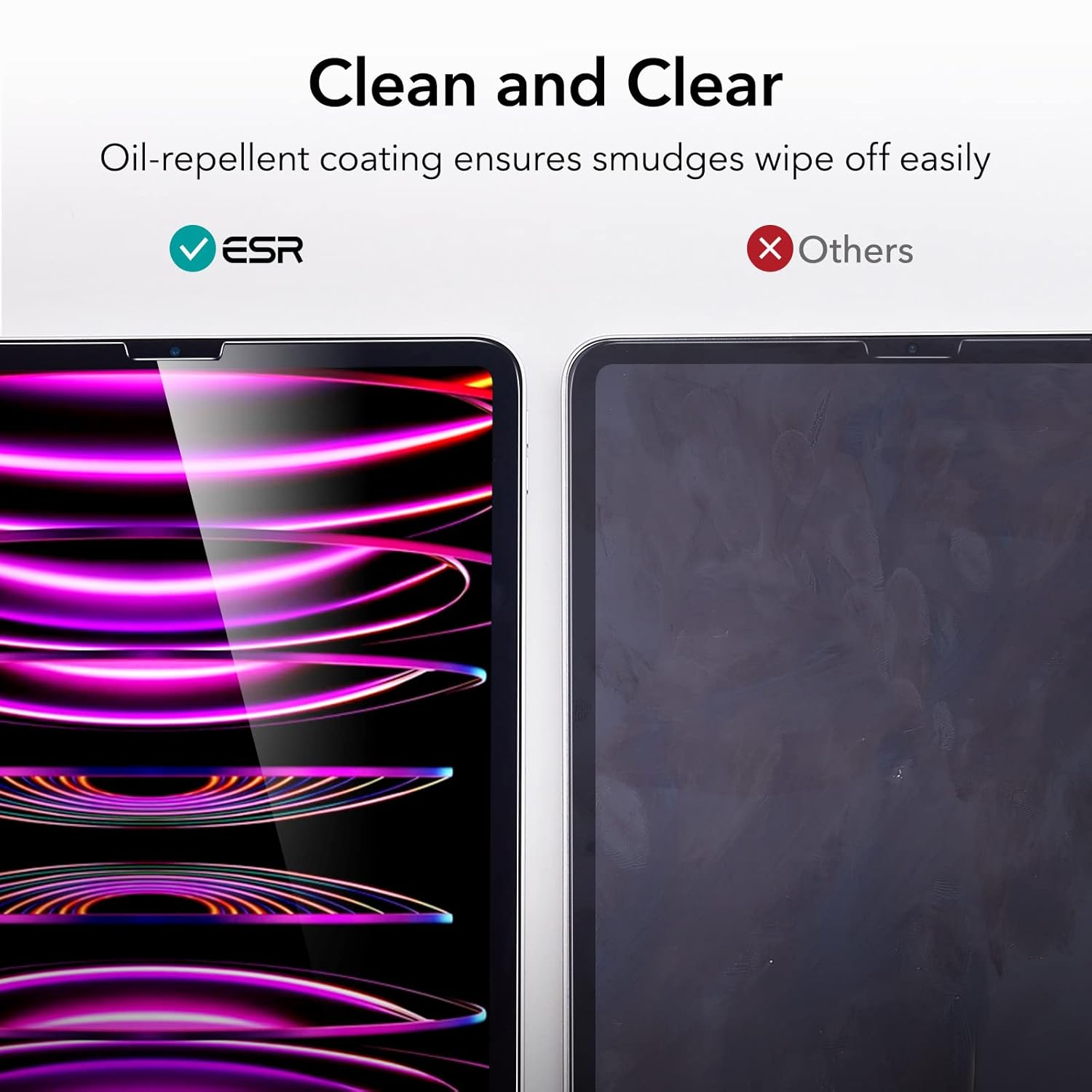 ESR IPAD PRO 12.9 INCH 3X GLASS SCREEN PROTECTOR CLEAR thumbnail 7