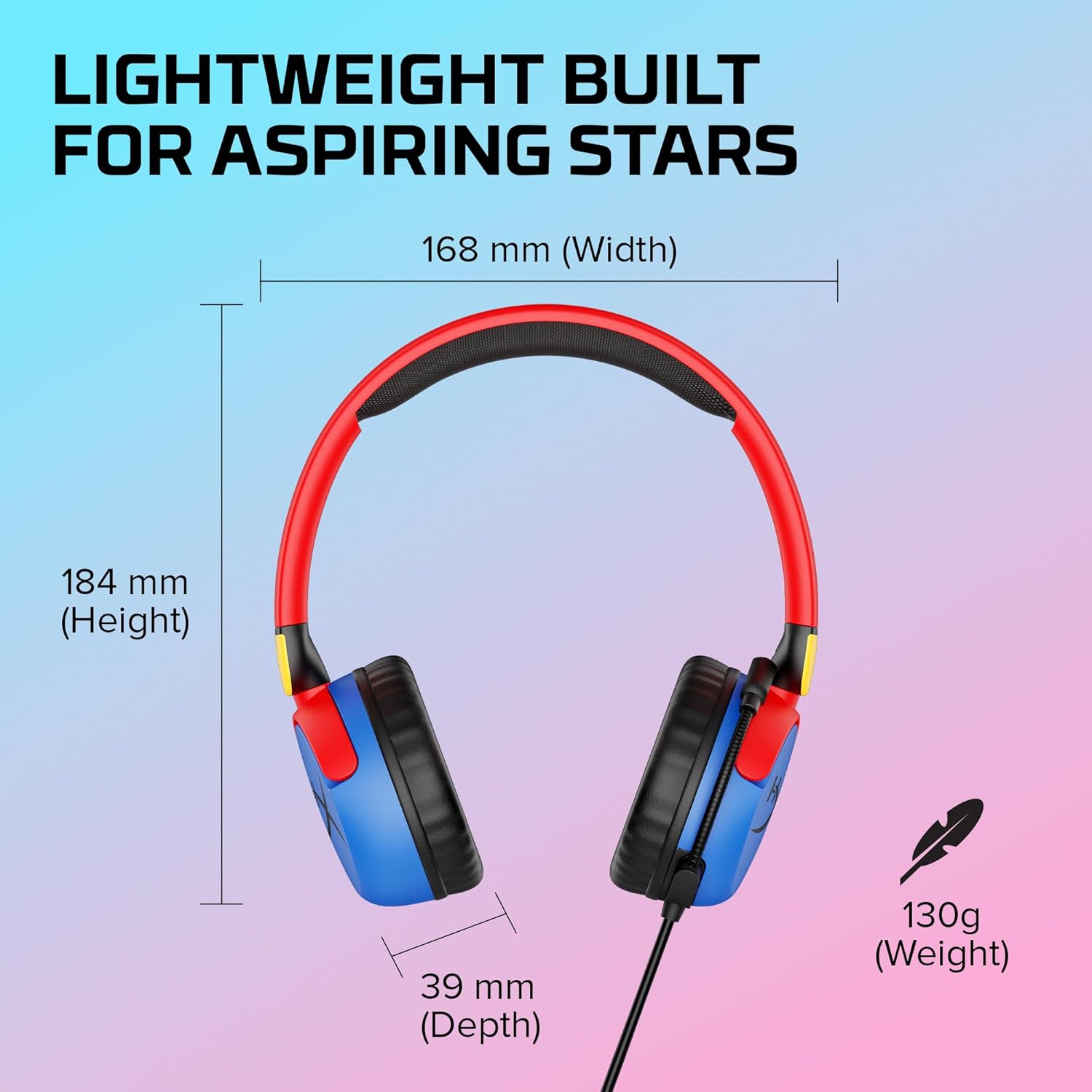 HYPERX CLOUD MINI WIRED HEADSET MULTICOLOUR 7G8F3AA thumbnail 3