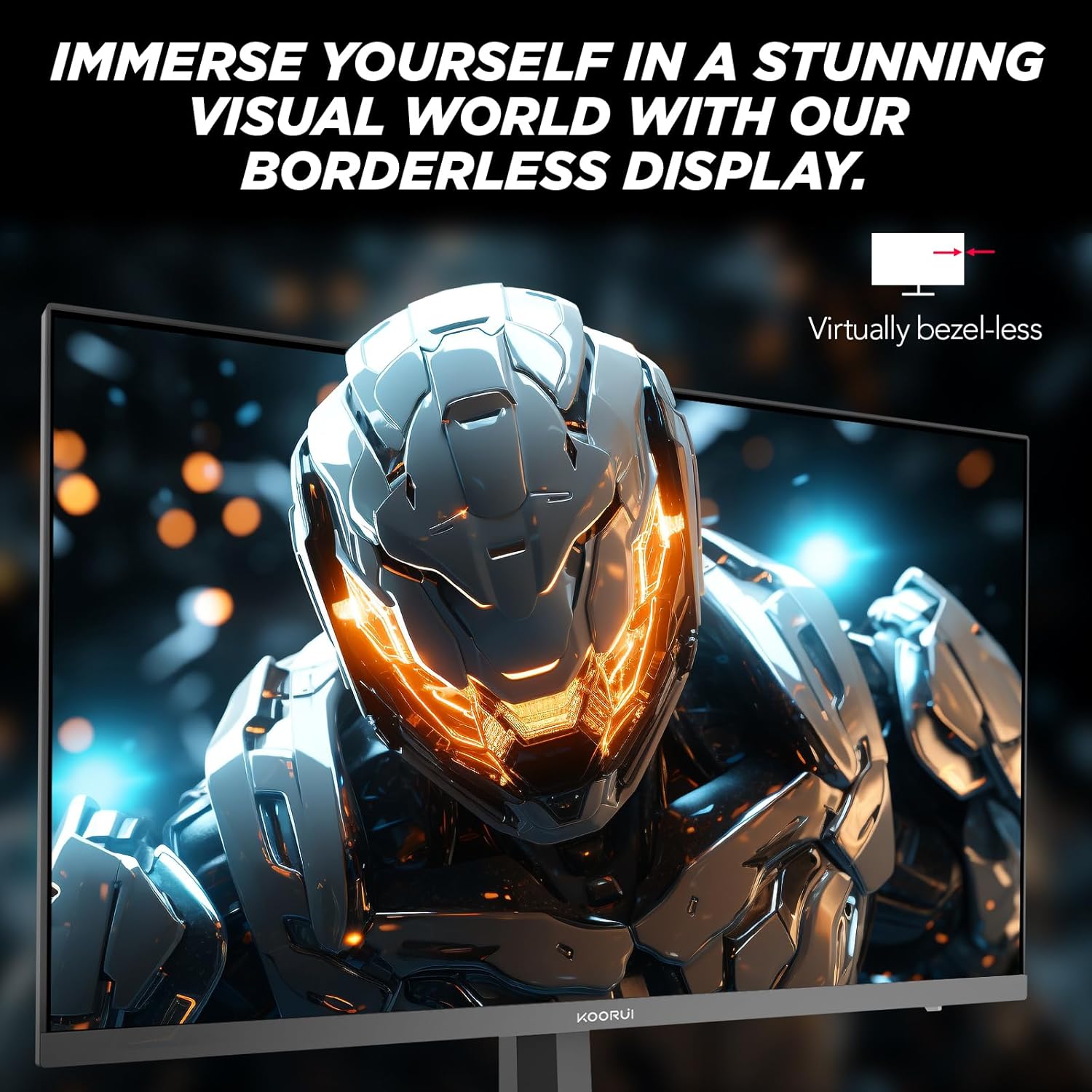 KOORUI 27 INCH FHD 1920X080 200HZ 1MS IPS PANEL GAMING MONITOR G2711P thumbnail 6