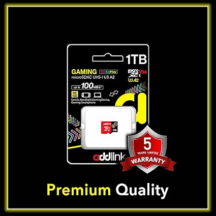 ADDLINK V30 1TB MICRO SDXC UHS CARD WITH ADAPTER BLACK AD1TBMSXT3A thumbnail 2