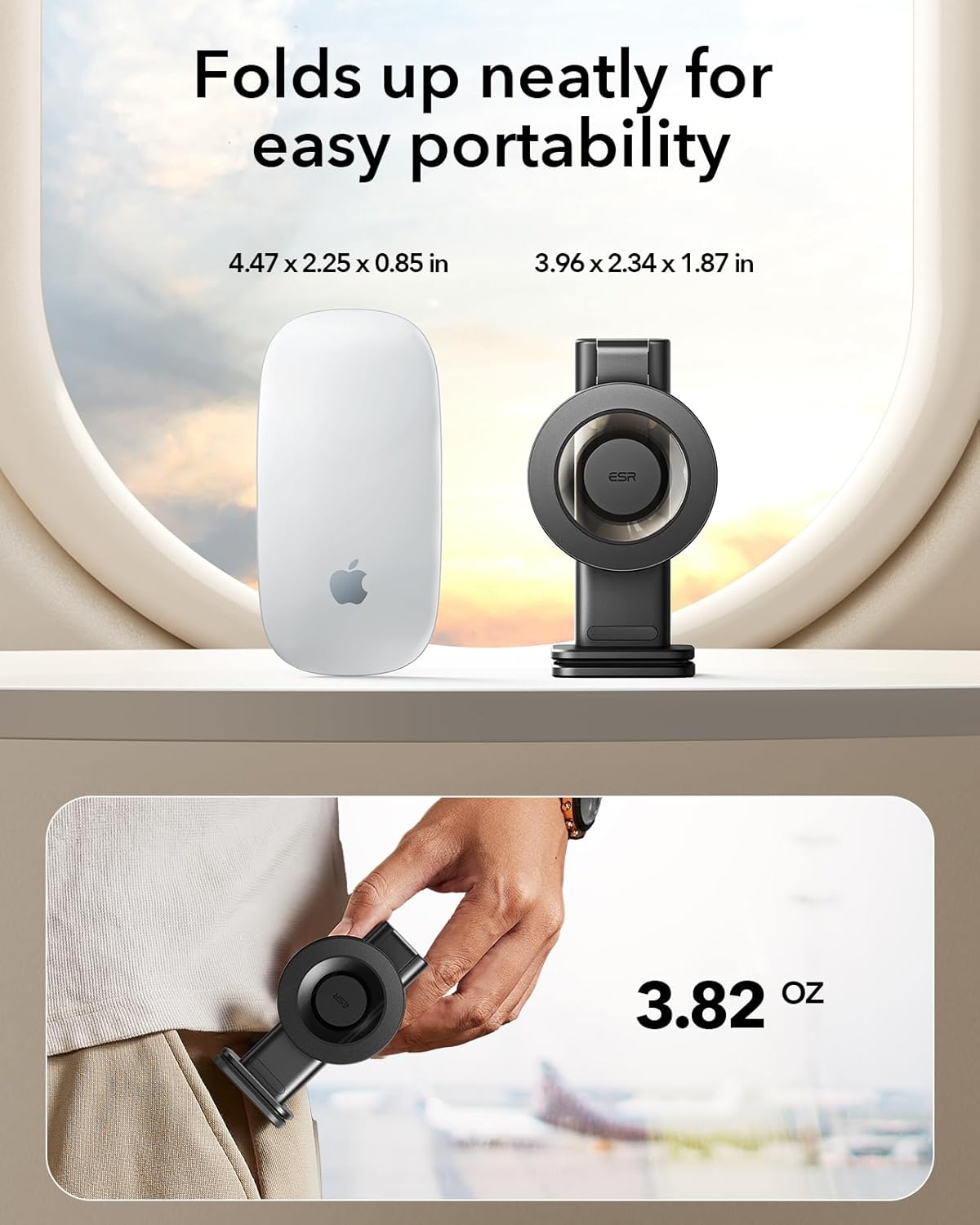 ESR AIRPLANE PHONE HOLDER BLACK thumbnail 5