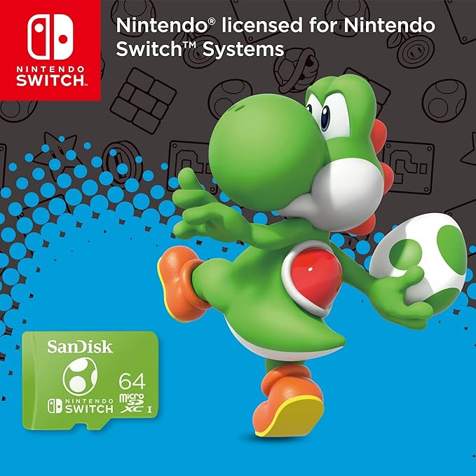 SANDISK NINTENDO SWITCH MICROSDXC 100/60 MB/s 64GB SDSQXAT-064G-GNCZN thumbnail 5