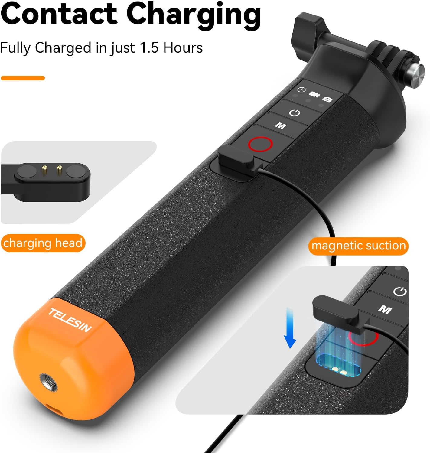 TELESIN FLOATING HAND GRIP WITH REMOTE CONTROL S4-FHG-01-TGP thumbnail 5