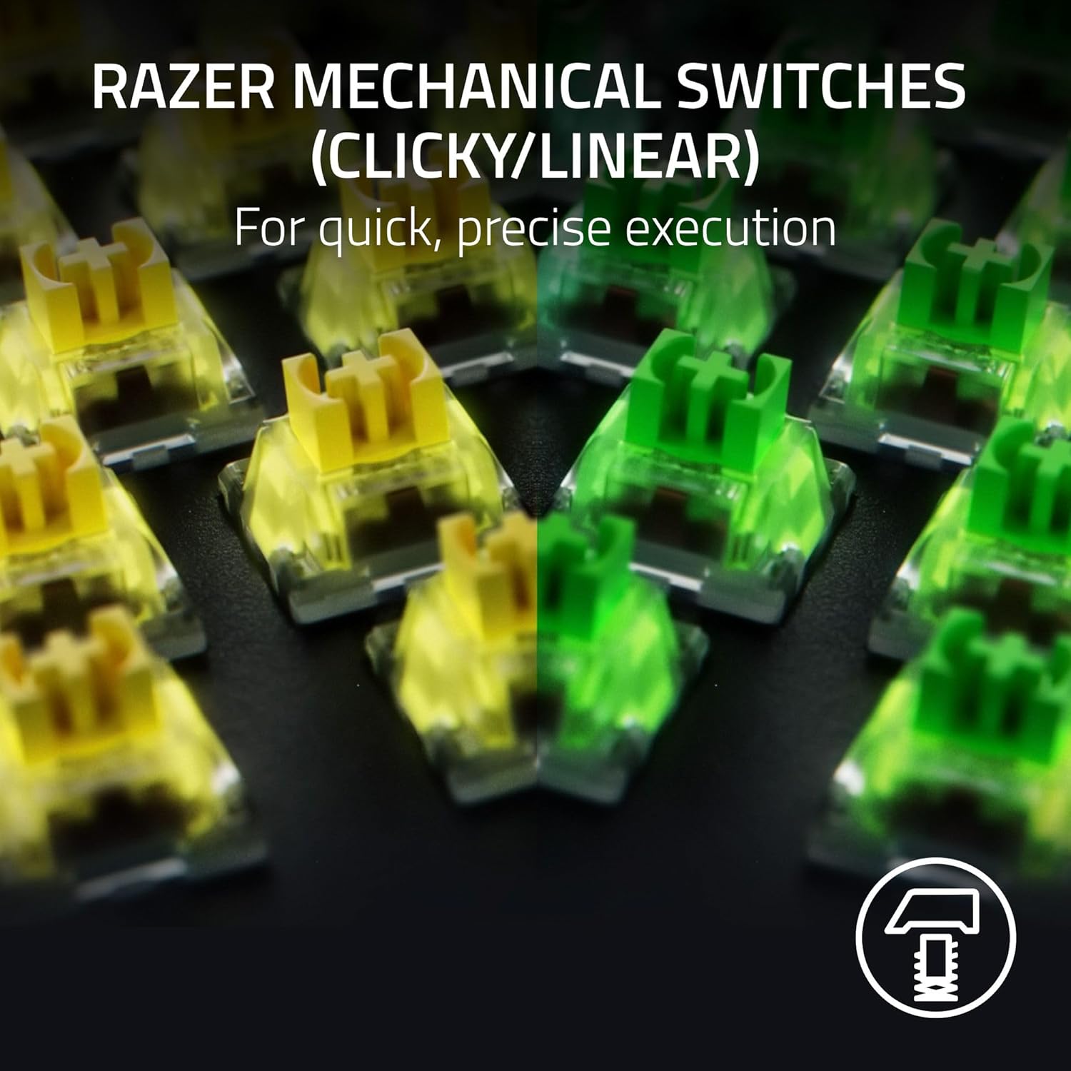 RAZER BLACKWIDOW V4 KEYBOARD YELLOW SWITCH LAYOUT FRML RZ03-04691800-R3M1 thumbnail 3