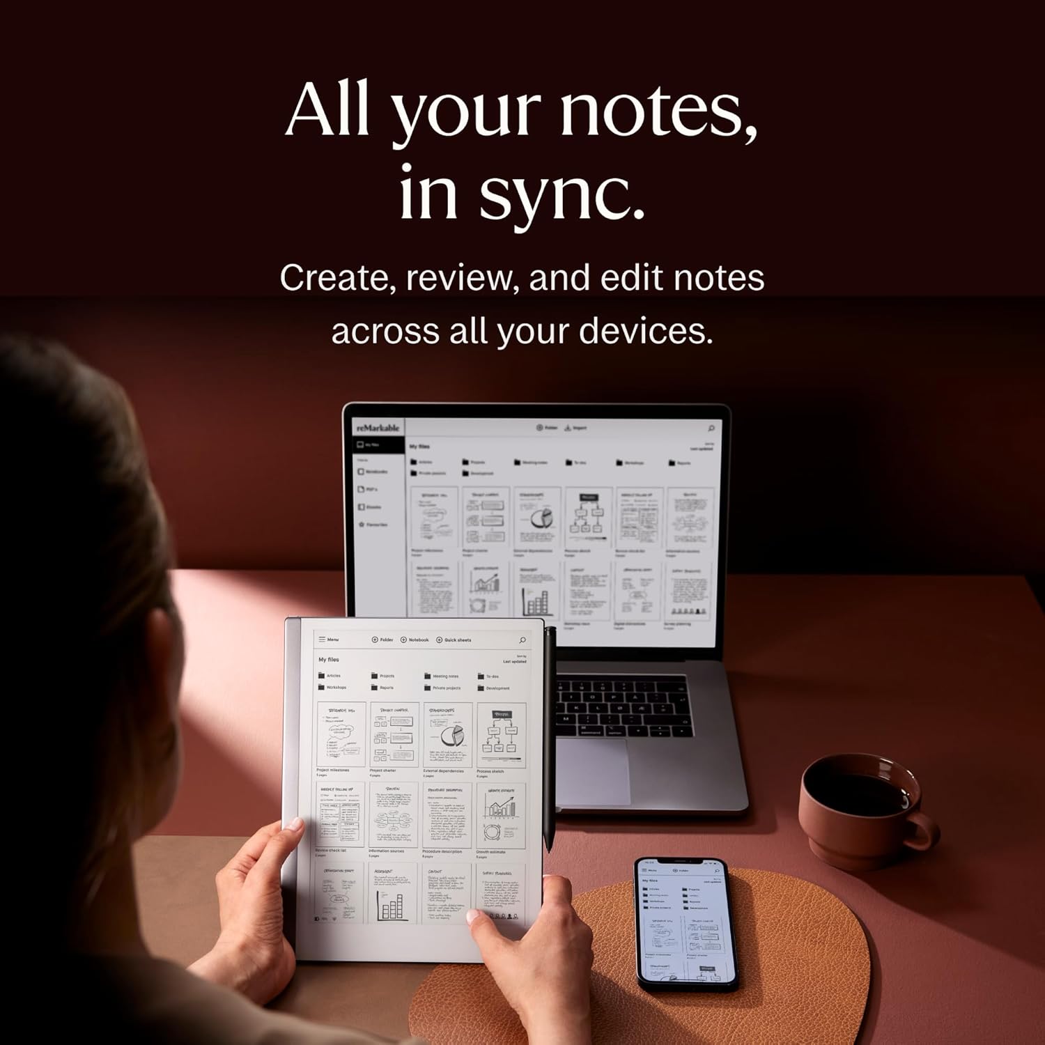 REMARKABLE ESSENTIALS 2 BUNDLE PAPER TABLET WITH MARKER PLUS AND BLACK LEATHER FOLIO CASE RM110 thumbnail 7