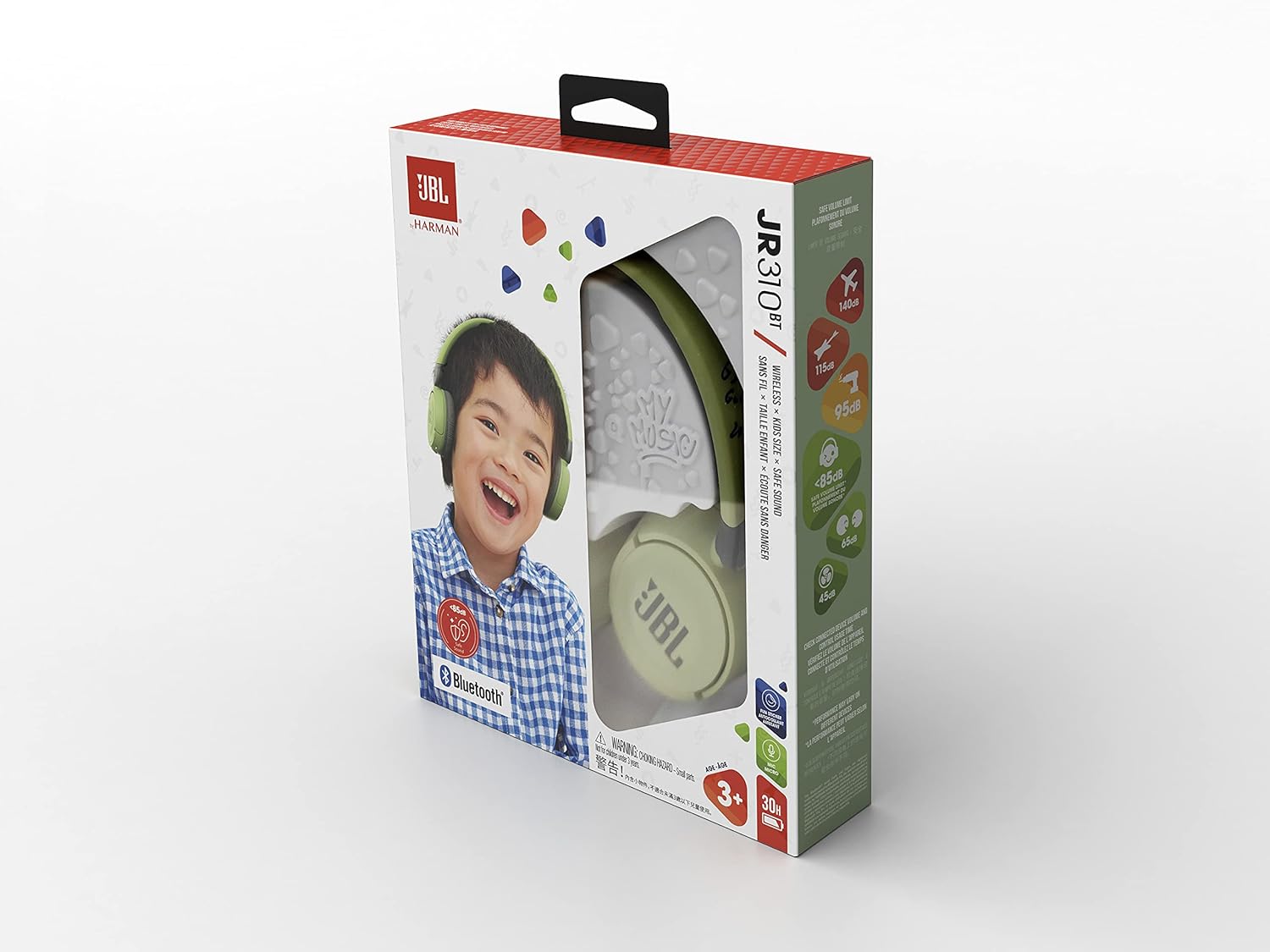 JBL BLUETOOH HEADPHONE JR310 GREEN thumbnail 6