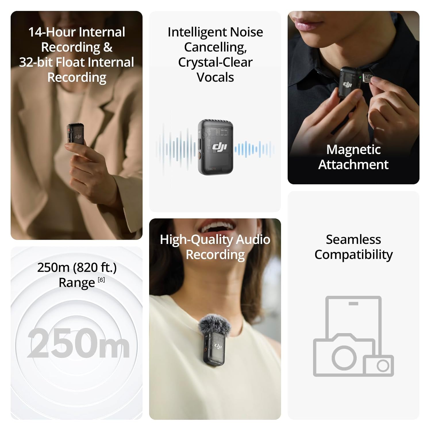 DJI MIC 2 WIRELESS MICROPHONE SINGLE KIT (1TX + 1RX) thumbnail 3