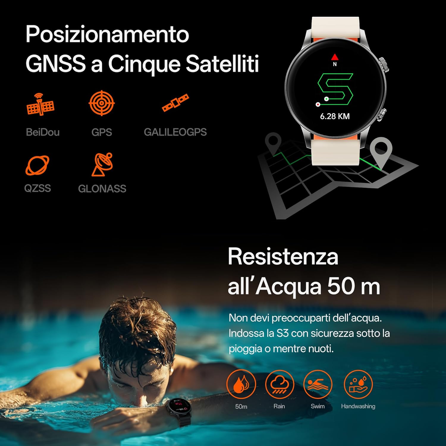 BLACK SHARK S3 SMART WATCH SILVER BS-W2406 thumbnail 5