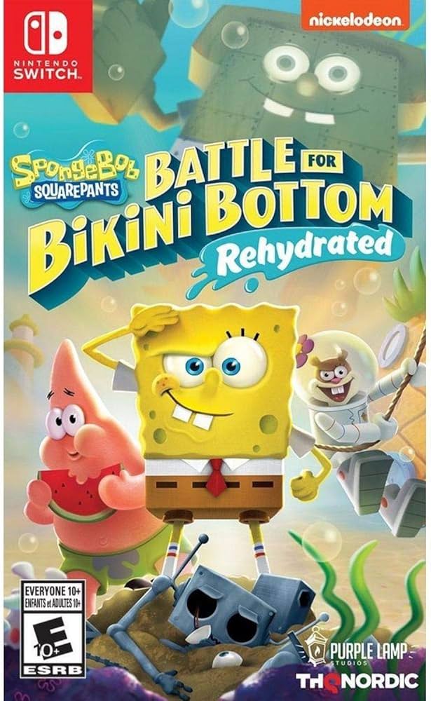 NINTENDO SWITCH SPONGEBOB BATTLE FOR BIKINI B REHY GAME CD