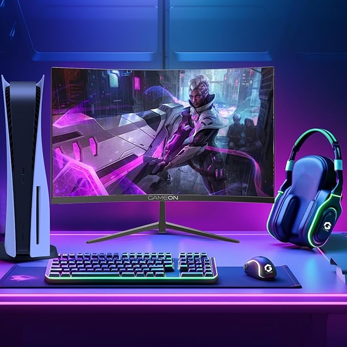GAMEON 27-INCH CURVED QHD 180HZ 0.5MS HDMI 2.1 VA PANEL GAMING MONITOR GOC27Q180VA thumbnail 8