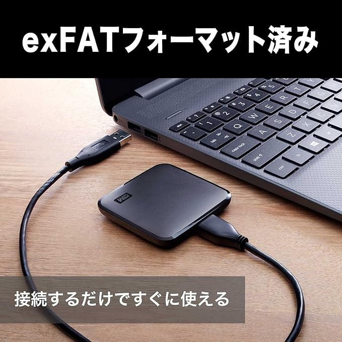 WD 2TB ELEMENT SE PORTABLE SSD 2TB WDBAYN0020BBK thumbnail 3