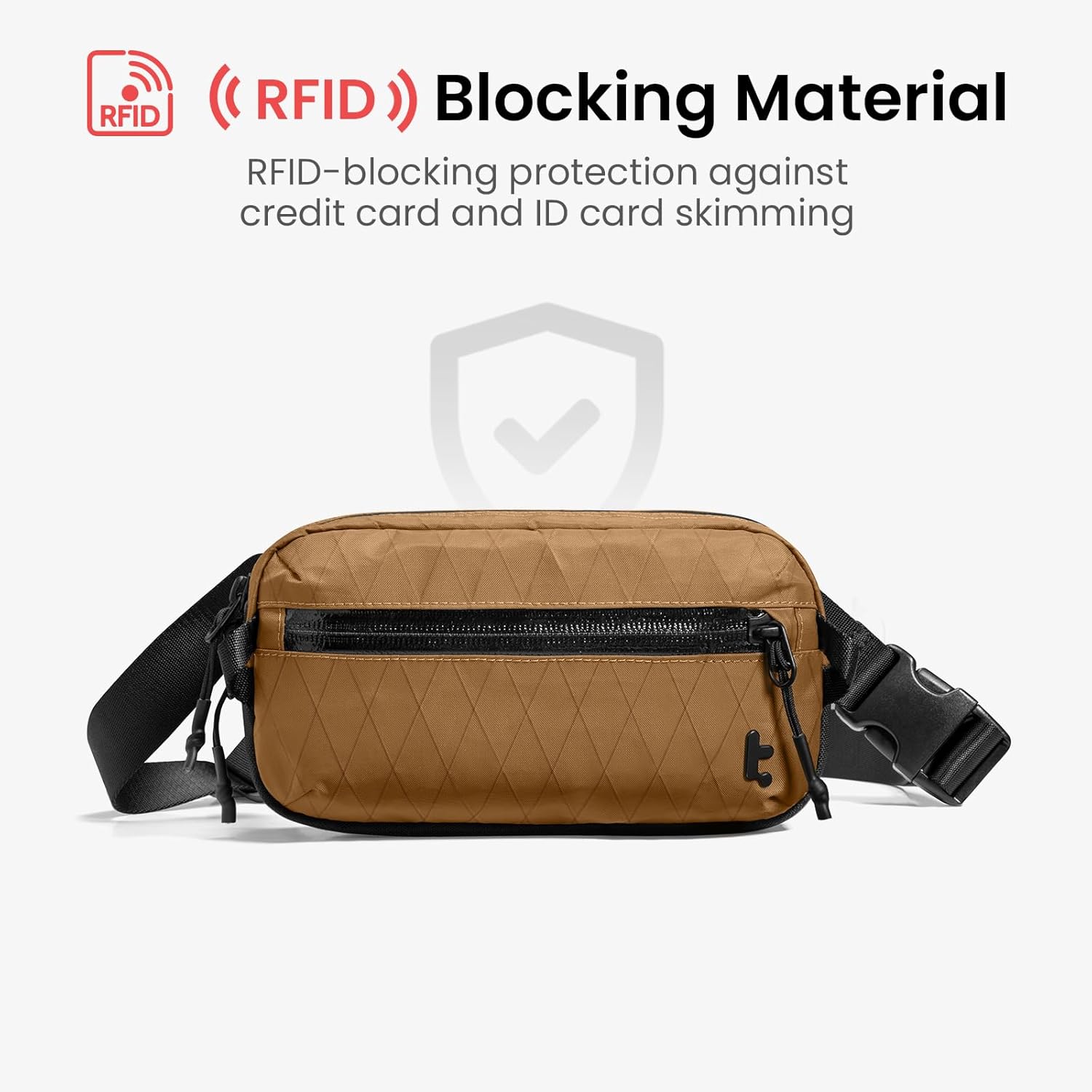TOMTOC AVIATOR CHEST BAG 1.5L KHAKI T35S1K1 thumbnail 6