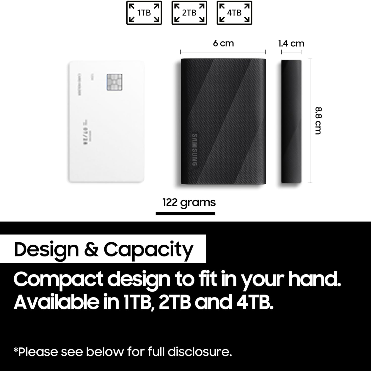 SAMSUNG PORTABLE T9 SSD 2TB BLACK MU-PG2T0B thumbnail 6