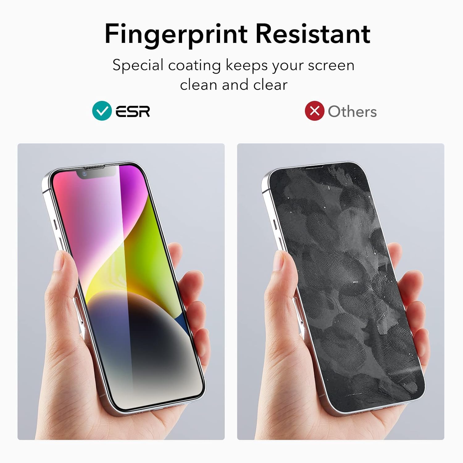 ESR IPHONE 14 PLUS SCREEN SHIELD TEMPERED GLASS SCREEN PROTECTOR ( PACK 1 ) CLEAR thumbnail 7