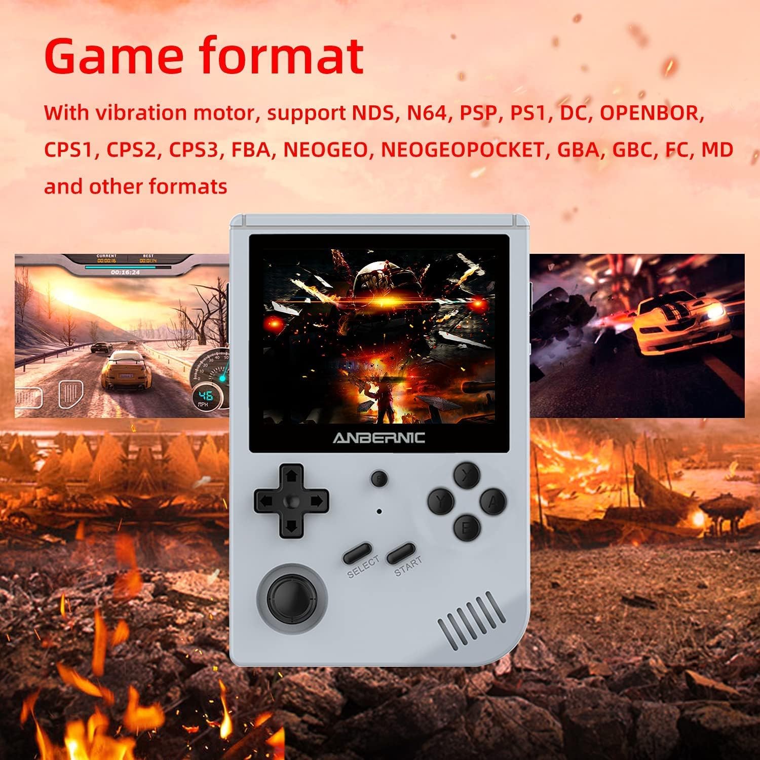 ANBERNIC GAME BOX 64GB GRAY RG351V thumbnail 4