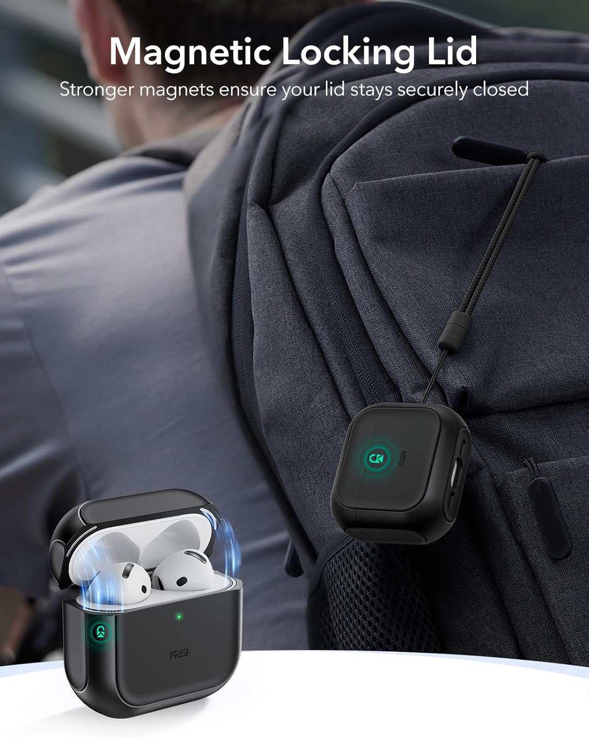 ESR ORBIT HYBRID AIRPODS 4 CASE BLACK thumbnail 2