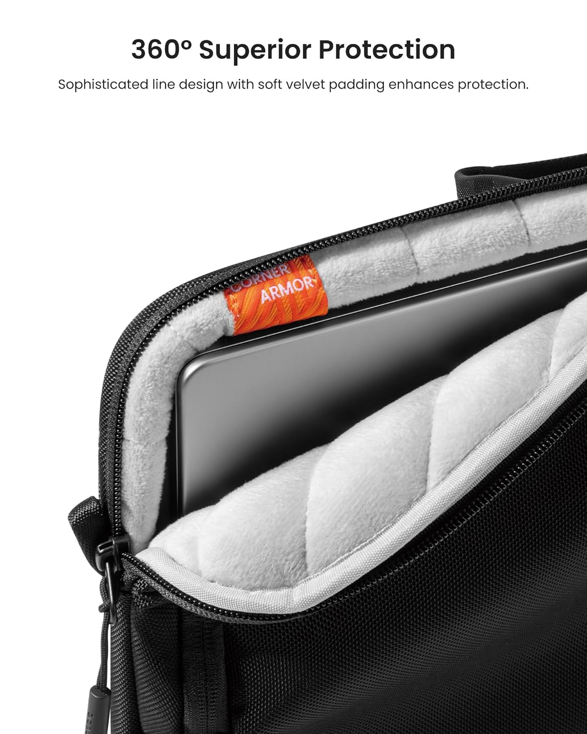 TOMTOC DEFENDER A30 13.5-14 INCH LAPTOP SHOULDER BAG BLACK A30D2D1 thumbnail 5