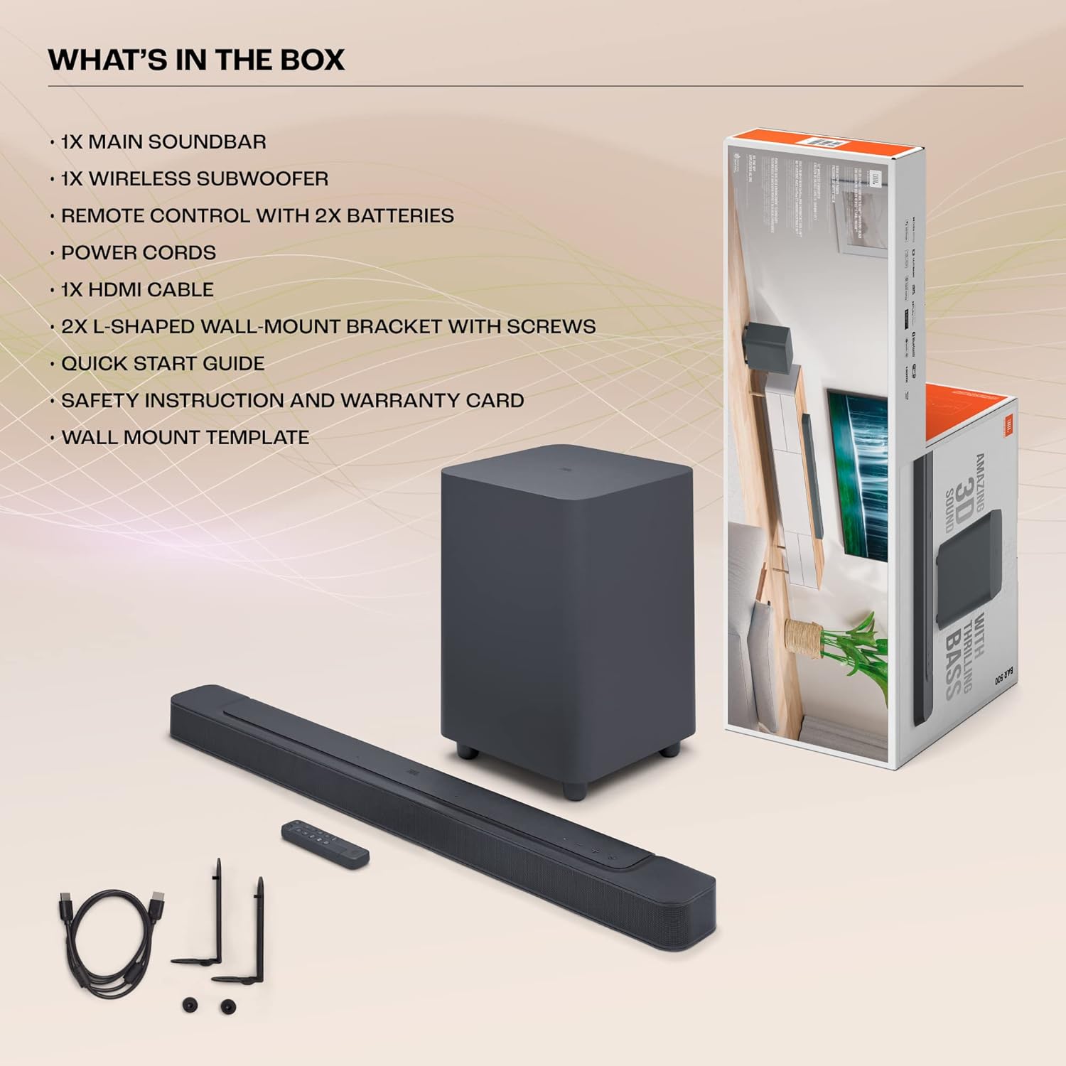 JBL SOUND BAR 500 MK2 5.1 SPEAKER BLACK thumbnail 9