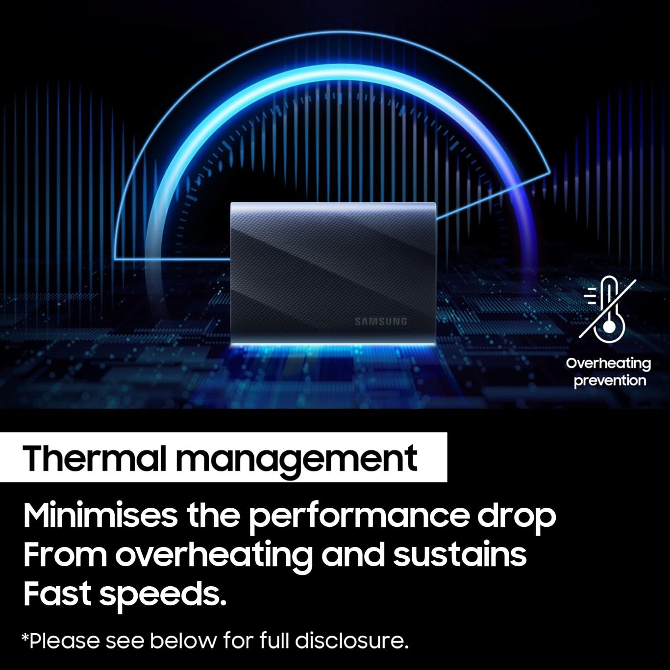 SAMSUNG PORTABLE T9 SSD 2TB BLACK MU-PG2T0B thumbnail 8