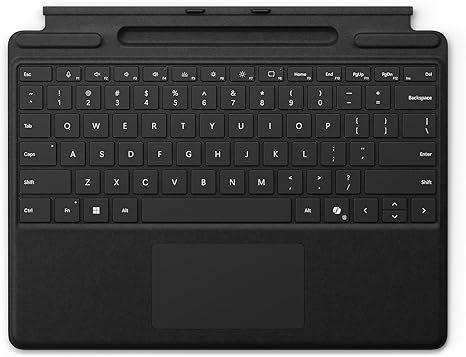 MICROSOFT SURFACE PRO ALCANTRA KEYBOARD WITH PEN STORAGE ARABIC BLACK 8XA-00181