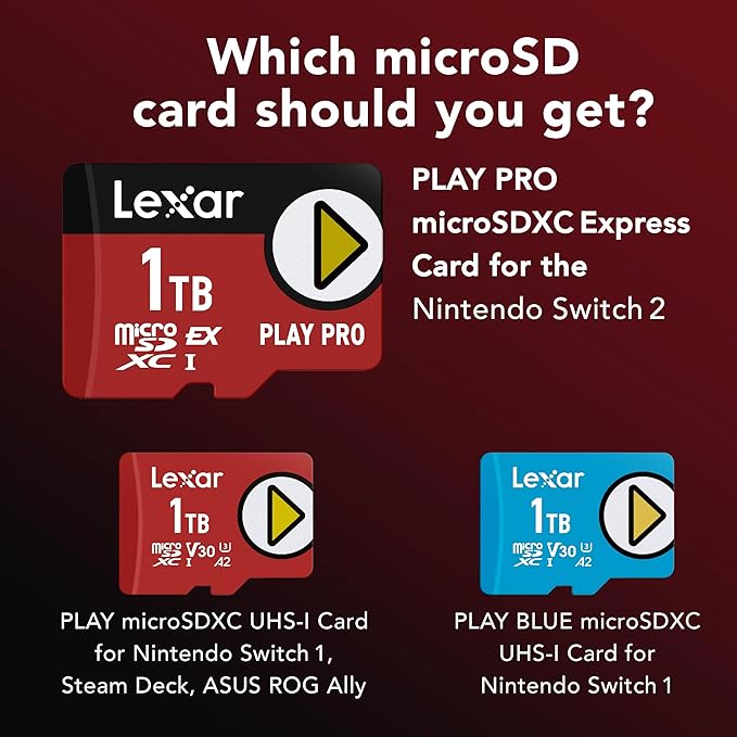 LEXAR PLAY PRO MICROSDXC™ EXPRESS CARD 1TB 900MB/S LMSXPS0001T-BNNNG thumbnail 2