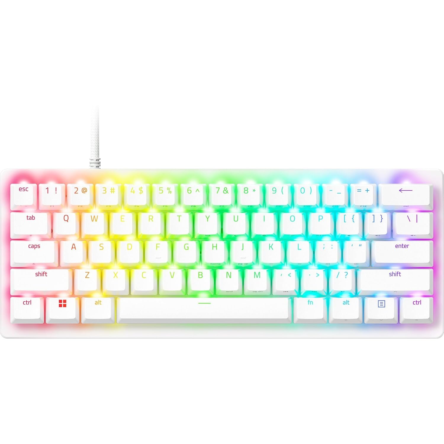 RAZER BLACKWIDOW V4 HYPERSPEED WIRELES GAMING KEYBOARD YELLOW LINEAR SW RZ03-05271500-R3M1 thumbnail 4