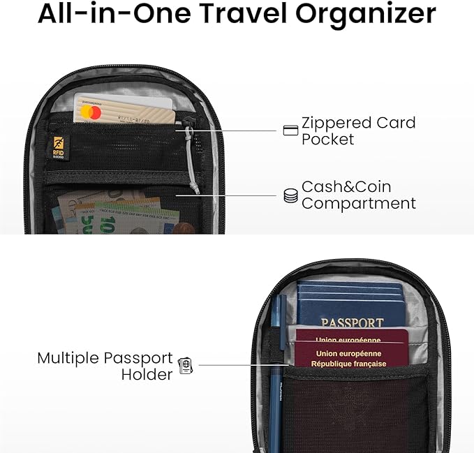 TOMTOC AVIATOR T37 TRAVEL CROSSBODY BAG BLACK T37S1D1 thumbnail 5