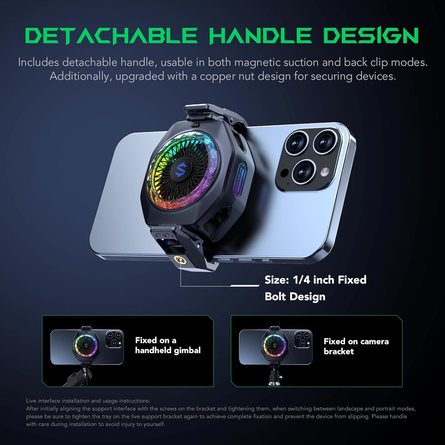 BLACK SHARK FUNCOOLER 5 PRO BLACK BR52 thumbnail 10