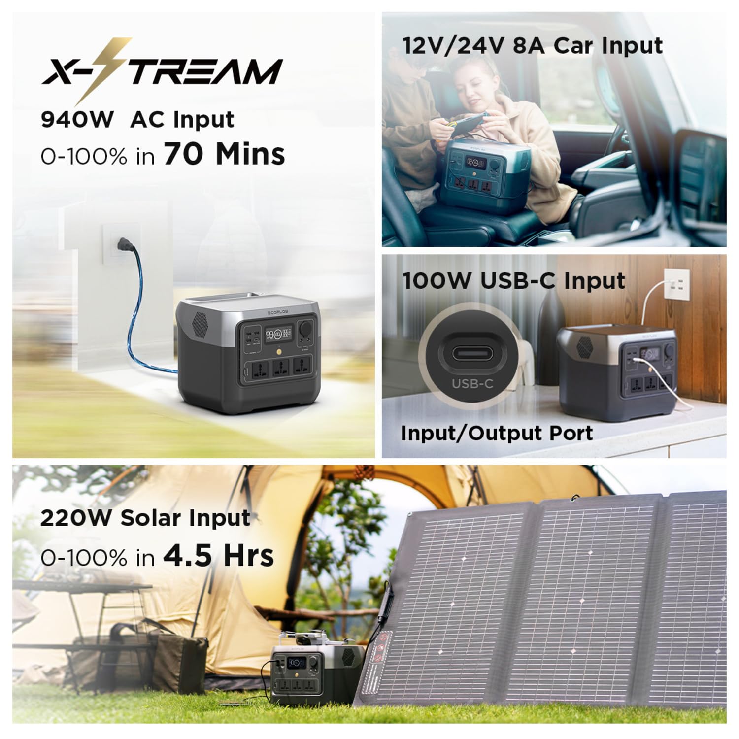 BESTON PORTABLE AC/DC POWER STATION 2000W thumbnail 4