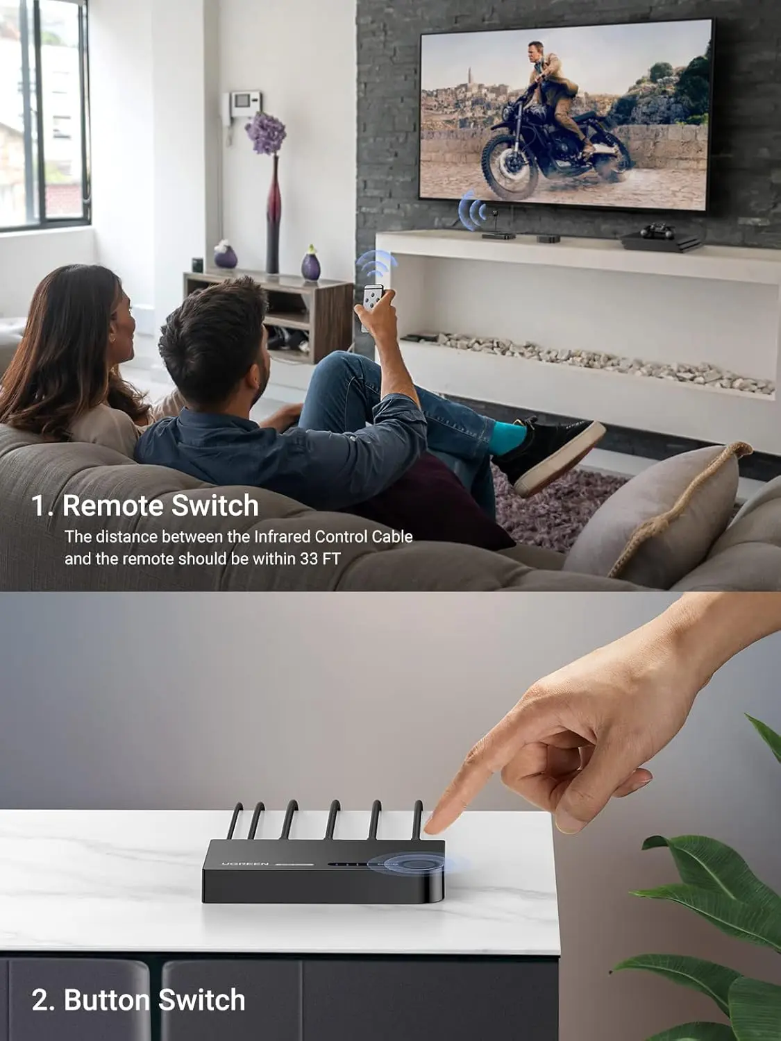 UGREEN HDMI 3X1 SWITCH 40234 thumbnail 7