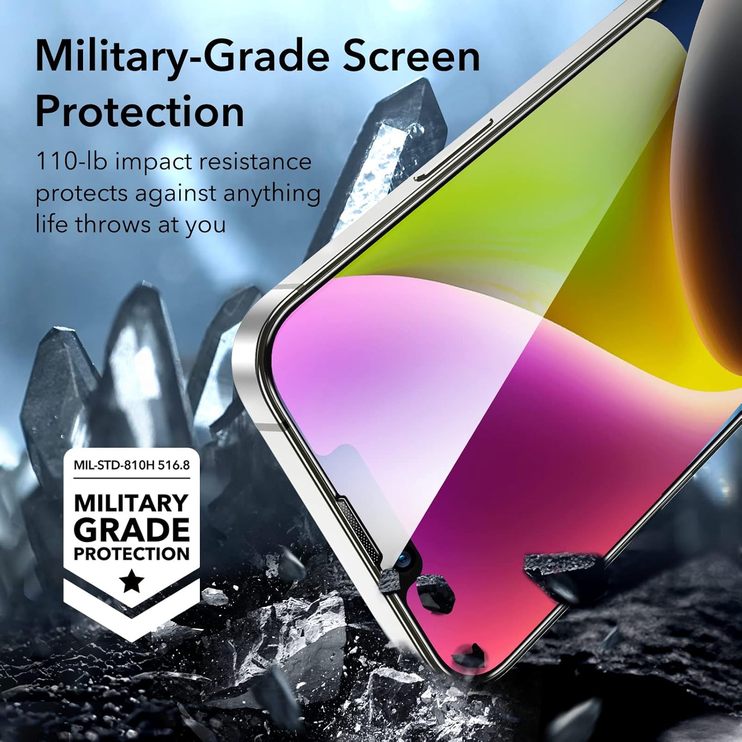 ESR IPHONE 14 PLUS/13 PRO MAX GLASS SCREEN PROTECTOR PRIVACY (2 PACK) thumbnail 3