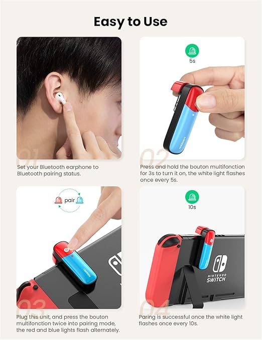 UGREEN SWITCH BLUETOOTH TRANSMITTER 80188 thumbnail 7