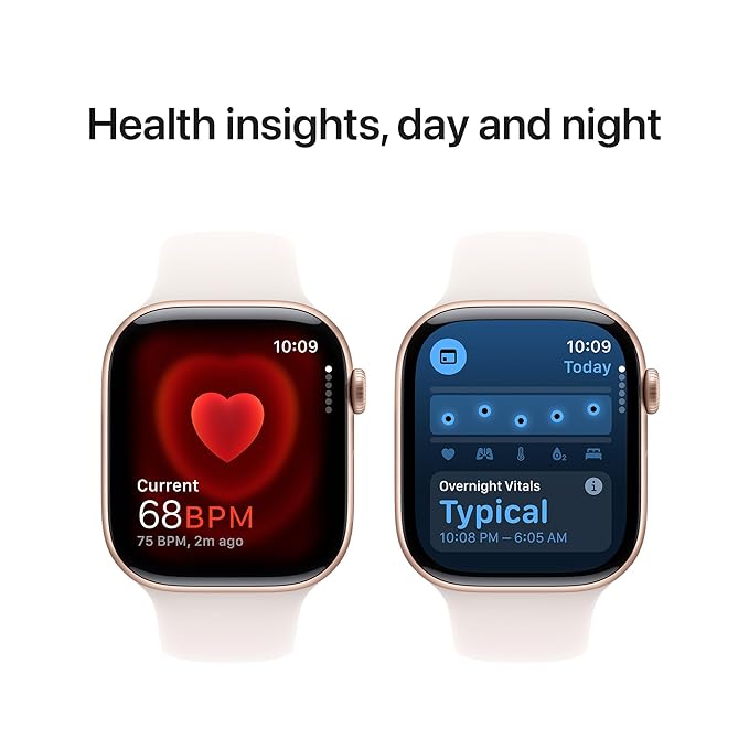 APPLE WATCH SERIES 10 46MM GPS ROSE GOLD ALUMINIUM SPORT BAND M/L MWWU3 thumbnail 4